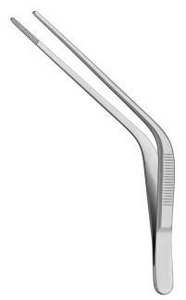 Pinzas de Bayoneta para Vendaje, Pinzas Quirúrgicas de Punta Angulada, Pinzas de Pulgar de Acero Inoxidable, Juego de Instrumentos Manuales para Neurocirugía y Otorrinolaringología - Product Image 3