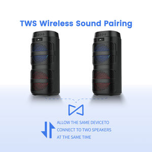 HOME Digitalome SPA-125 2x8W <b>Mini</b> Wireless <b>Speaker</b> RGB LED Lighting <b>Bluetooth</b> Aux Communication DC Microphone TF Card Plastic - Product Image 6