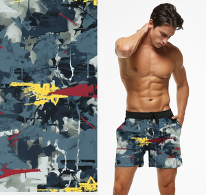 Short de bain biodégradable Maillot de bain Maillot de bain Tissu imprimé Brachwear à séchage rapide - Product Image 1