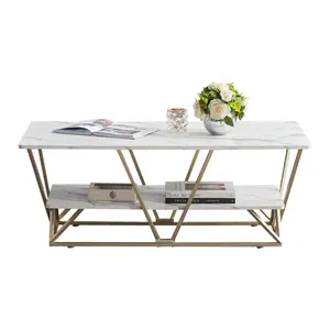 Nouvelle Table Basse vente chaude Avec Verre Top Design Table Console En Bois Pour La Maison Hôtel Salon Meubles Décor Utilisation - Product Image 2