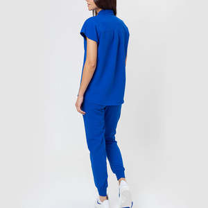 2024 Hospital Scrubs Tops enfermera uniforme Scrubs mujeres Spandex médico enfermería Scrubs camisas - Product Image 4