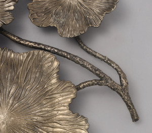 Panel de Arte de pared de hierro Vintage de lujo moderno hecho a mano Metal decoración Interior del hogar diseño elegante de hojas nueva pared colgante - Product Image 3