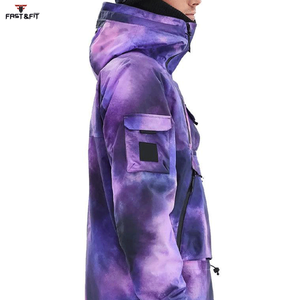 Chaqueta de Esquí Personalizada para Hombre, Impermeable, Cortavientos, Transpirable, Talla Grande, Estampada, 100% Poliéster, Ropa Deportiva 2025 - Product Image 4