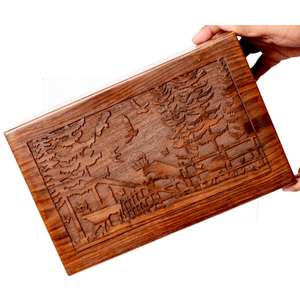 Urne Boîte de crémation en palissandre pour les cendres humaines Cher arbre Crémation personnalisée pour les cendres Fabriqué à la main Grand - Product Image 5