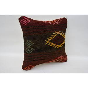 Coussin Kilim Bohème Multicolore 12x12 Inch Luxury Silk Cushion Woven Vintage Print Square Cushion for Floor Christmas Decor - Product Image 2