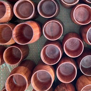 Tasse en bois du Vietnam bon marché, vaisselle durable faite à la main écologique - Product Image 1