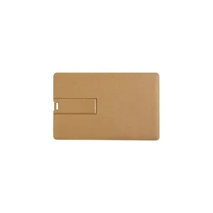 Chiavetta USB a Forma di Carta in Paglia di Grano, Design Ecologico per Gadget Promozionali - Product Image 4