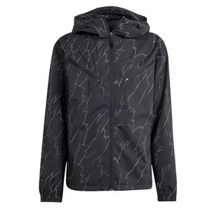 High Quality Custom Logo Printed Men's Rain Windbreaker Jacket Sport Lightweight Waterproof Hooded Zipper Plus Size for Winter - Product Image 1