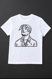 Camiseta informal transpirable de secado rápido de algodón 100% para mujer de verano con logotipo personalizado impreso - Product Image 2