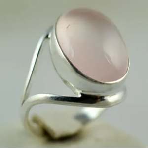 Handmade 925 Sterling Silver <b>Opal</b> <b>Ring</b> Boho Style Rose Quartz Oval January Birthstone Jewelry Perfect Birthday Gift for Her - Product Image 2