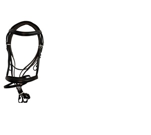 Brida Flash hecha a mano de primera calidad, cuero acolchado, banda para la nariz elevada, riendas de goma, fuerte Flash extraíble hecho a mano - Product Image 2