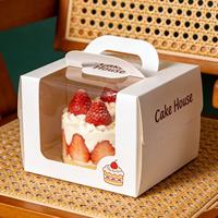 Boîte de pâtisserie personnalisée imperméable avec fermeture magnétique et poignée pour gâteaux, pains et pâtisseries - Papier couché avec logo personnalisé
