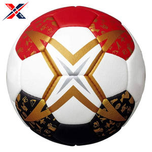 คุณภาพสูงอย่างเป็นทางการขนาดมาตรฐาน3-2-1สีแดงสีขาวนุ่มลูกแฮนด์บอลยาง PU สำหรับการฝึกอบรมและการแข่งขันเกมเชื่อมด้วยความร้อน - Product Image 2