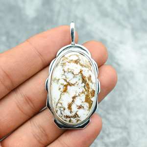 Collar de Plata de Ley 925 con Colgante de Jaspe Caballo Salvaje, Joyería Hecha a Mano con Piedras Preciosas, Regalo para Ella - Product Image 5