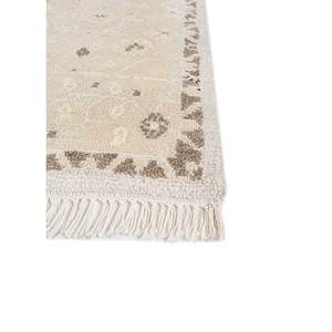 Thyme Ivory Wool Hand Knotted <b>Rugs</b> Large <b>Boho</b> AKWL-13019 Area <b>Rugs</b> for Home for Entryway Hallway Medallion Abstract Rectangle - Product Image 4