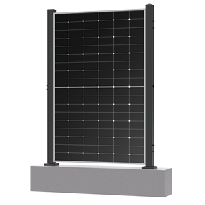 รั้วแผงเซลล์แสงอาทิตย์แนวตั้งแบบสองชั้นผลิตภัณฑ์พลังงานแสงอาทิตย์แบบใหม่ - Product Image 1