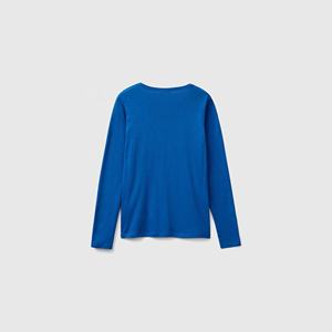 Camiseta de talla personalizada para mujer de secado rápido y transpirable con mangas completas al por mayor blusas y camisas personalizadas en blanco - Product Image 5