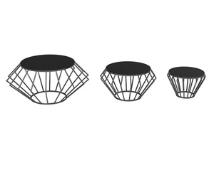 <b>Set</b> of 3 Black Metal <b>Cake</b> <b>Stand</b> Tray Dessert Cupcake Fruit <b>Stand</b> for Home Wedding Party Decoration accessories - Product Image 5