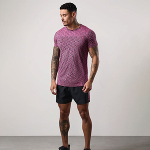 Conjunto de pantalones cortos de algodón de verano Unisex de gran venta, chándal informal transpirable de 2 piezas con camiseta estampada de manga corta - Product Image 4