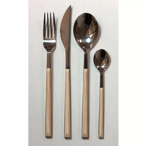 Couverts personnalisés en acier inoxydable noir vaisselle de table mariage événement couverts ensemble dîner couteau cuillère fourchette maison restaurant décor 2024 - Product Image 5