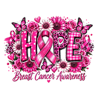 Autocollants thermocollants DTF pour la sensibilisation au cancer du sein en octobre, motif rose, prix de gros, livraison rapide
