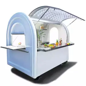 China Supplier Street Mobile Food Cart / Fast Food Truck / Airstream Food Trailer