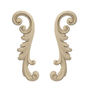 Apliques Decorativos de Madera para Muebles, Detalles Tallados en Madera Maciza para Interiores Clásicos y Atemporales - Product Image 1