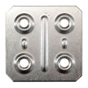 Piastra Quadrata Zincata 40x40 mm (pz.10) - Product Image 1