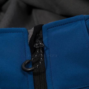 Chaqueta de Invierno Softshell para Hombre, Cuello Alto, Logotipo Frontal, con Capucha, Ecológica, Transpirable, de Nailon, Ligera, para Uso Diario y Viajes - Product Image 6