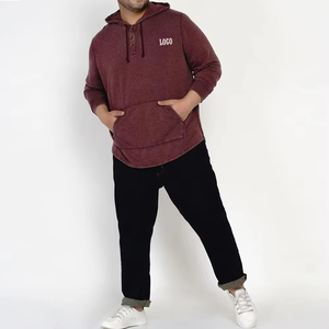 Ropa de hombre, jersey de calle, Sudadera con capucha y bolsillo, color sólido básico, mezcla de algodón, ropa informal, corte holgado, manga larga - Product Image 6