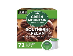 กาแฟกรีนเมาน์เทน คอฟฟี่ โรสเตอร์ส รสเซาเทิร์นพีแคน แบบแคปซูลเคียวริกสำหรับเครื่องชงกาแฟแบบซิงเกิลเซิร์ฟ คัพ ขนาดเล็ก รสคั่วอ่อน บรรจุ 72 แคปซูล - Product Image 1