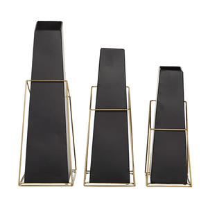 Juego de 3 Floreros Metálicos Ecológicos de Nuevo Diseño Más Vendidos en Color Oro Rosa y Color y Tamaños Personalizados - Product Image 5