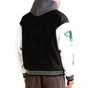 Meilleure vente Vêtements de mode Veste Letterman Nouveau style avec patchs Veste Letterman à broderie coupe-vent pour hommes - Product Image 2