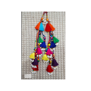 Artisanat Pierre Chudi Ligne Gland Bouffée Imprimé Porte Suspendus Toran Tentures Murales Latkans Décoration Artificielle À La Main Maison - Product Image 5