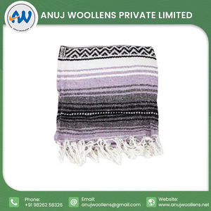 Venta caliente personalizada manta de punto algodón auténtico tejido a mano mexicano Falsa manta para la venta - Product Image 3