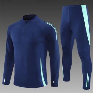 Nuevo estilo, chándal de fútbol de alta elasticidad, logotipo personalizado, ropa deportiva de entrenamiento de fútbol transpirable de manga larga para hombres - Product Image 2