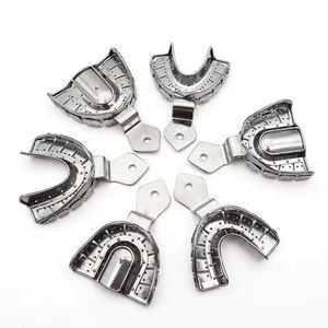 Bandejas de Impresión Dentales de Acero Inoxidable de la Mejor Calidad, Instrumentos Quirúrgicos Dentales, Fuente de Alimentación Manual, Bandeja de Impresión Dental de Calidad - Product Image 5