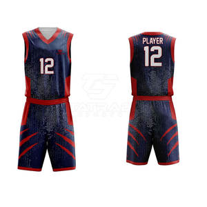 Vêtement de basket-ball sans manches pour hommes, fabrication directe d'usine, vente directe, été, imprimé, séchage rapide, respirant, 100% polyester - Product Image 6