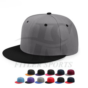 Vente en gros de chapeau Snapback plat casquette de baseball ajustable uni pour hommes et femmes chapeau à bord unisexe taille M/L logo personnalisé disponible - Product Image 1