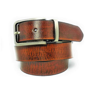 Handmade Pure <b>Leather</b> Designer <b>Belts</b> with Silver Metal Buckle Brown Black in All Customized Sizes at Wholesale Price - Product Image 5