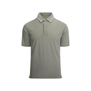 Polos de estilo callejero informales para hombre lisos de algodón 100% en blanco de color personalizado de alta calidad - Product Image 5