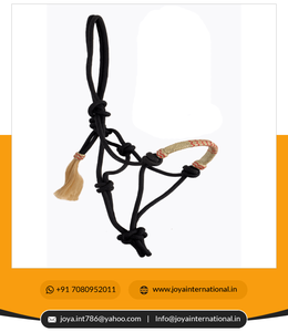 Logo personnalisé corde en nylon licou cheval tack nez bande tressée par cuir brut RH00111/112/1113/114/115/116 corde de plomb - Product Image 5