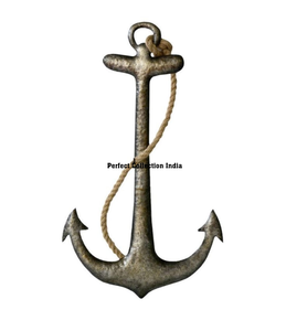 Ancla de barco de Color antiguo de aluminio 2 'acento colgante de pared náutico/ancla de barcos antiguos grandes de la Marina decoración de pared de acero náutico 3' - Product Image 1