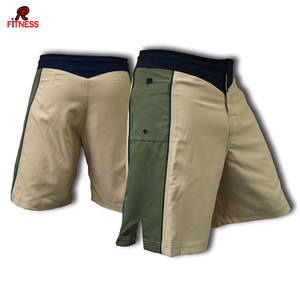 Pantalones Cortos de MMA Elásticos en Cuatro Direcciones para Hombre, Cintura con Cordón Ajustable, para Entrenamiento en Gimnasio, Ejercicio y Uso Casual, para Boxeo y Artes Marciales - Product Image 2