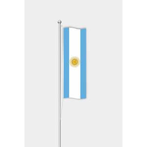 Drapeau argentin vertical personnalisé, techniques d'impression numérique, matériaux en coton, soie, plastique pour l'automobile, l'assurance, l'extérieur - Product Image 1