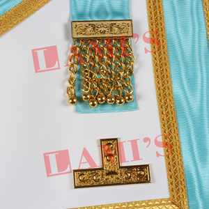 Meilleure qualité Masters Mason Blue Lodge Canada Tablier de réglementation Tablier de régalia maçonnique pour uniforme - Product Image 3