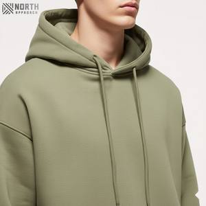 Sudadera con capucha y pantalones de chándal unisex para hombre, conjunto con logotipo personalizado bordado 100% algodón francés Terry de talla grande, chándal - Product Image 4