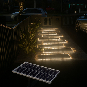 Lampada Solare Lineare Impermeabile 2835, Striscia <span class=keywords><strong>LED</strong></span> per Esterni, Illuminazione Decorativa per Giardino - Product Image 3