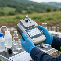 Analyseur de qualité de l'eau multi-paramètres portable Chemins MPS P5 avec écran tactile de 4,3 pouces, test du pH et de l'ammoniac