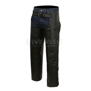 Pantalones largos de equitación hechos de cuero genuino para montar a diario, diseñados para brindar comodidad y protección. - Product Image 4
